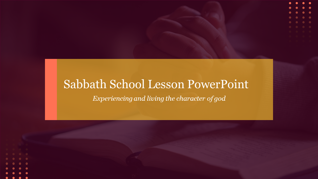 Sabbath School Lesson PowerPoint